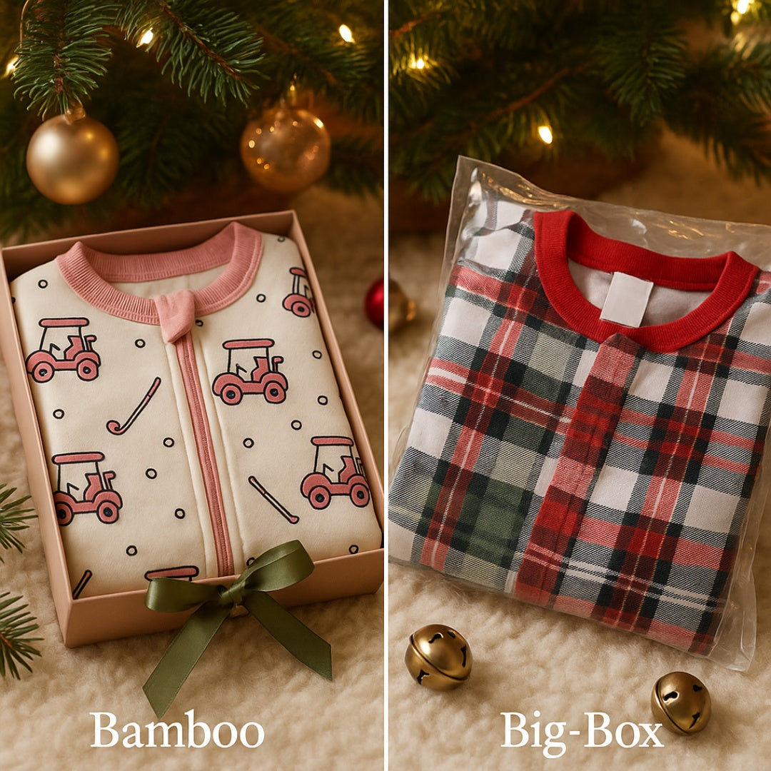 kids bamboo christmas pajamas